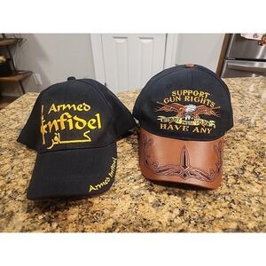 My Rights Freedom & Firear2nd AMENDMENT Embroidered Adjustable Baseball Cap Hats